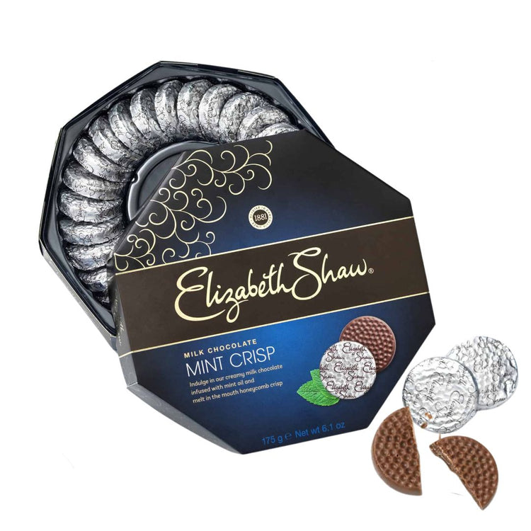 Elizabeth Shaw Milk Chocolate with Mint Crisp 192g/ Product of UK