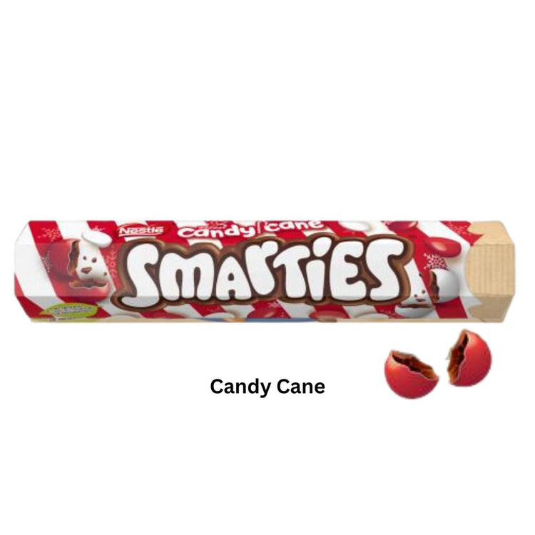 Smarties Giant Tube | Milk White Candy Cane Chocolate 120g/ Product of UK