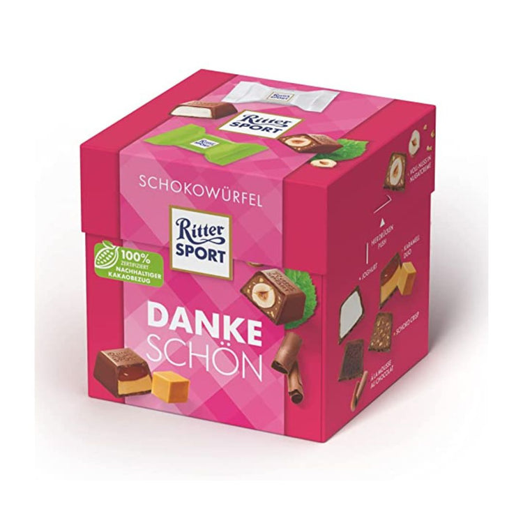 Ritter Sport Chocolate Cube Thank You/ Product of Germany