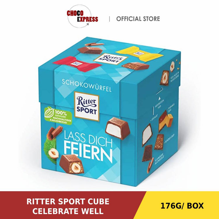 Ritter Sport Chocolate Cube Celebrate Well 176g/ Product of Germany