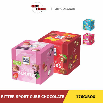 Ritter Sport Chocolates Cube 179g Assorted Flavor/ Product of Germany