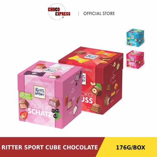 Ritter Sport Chocolates Cube 179g Assorted Flavor/ Product of Germany