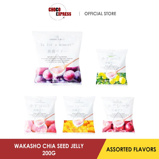 Wakasho Chia Seed Jelly Assorted Flavors/ Product of Japan