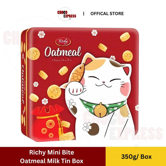 Richy Oatmeal Mini Bite Milk Tin Box 350g/ Product of Vietnam