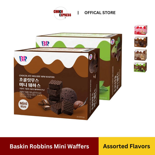 Baskin Robbins Mini Wafers 100g| 4 Flavors / Product of Korea