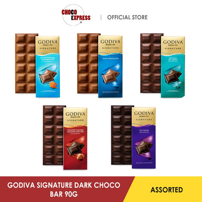 Godiva Signature Dark Chocolate 90% Bar 90g (Halal Logo)