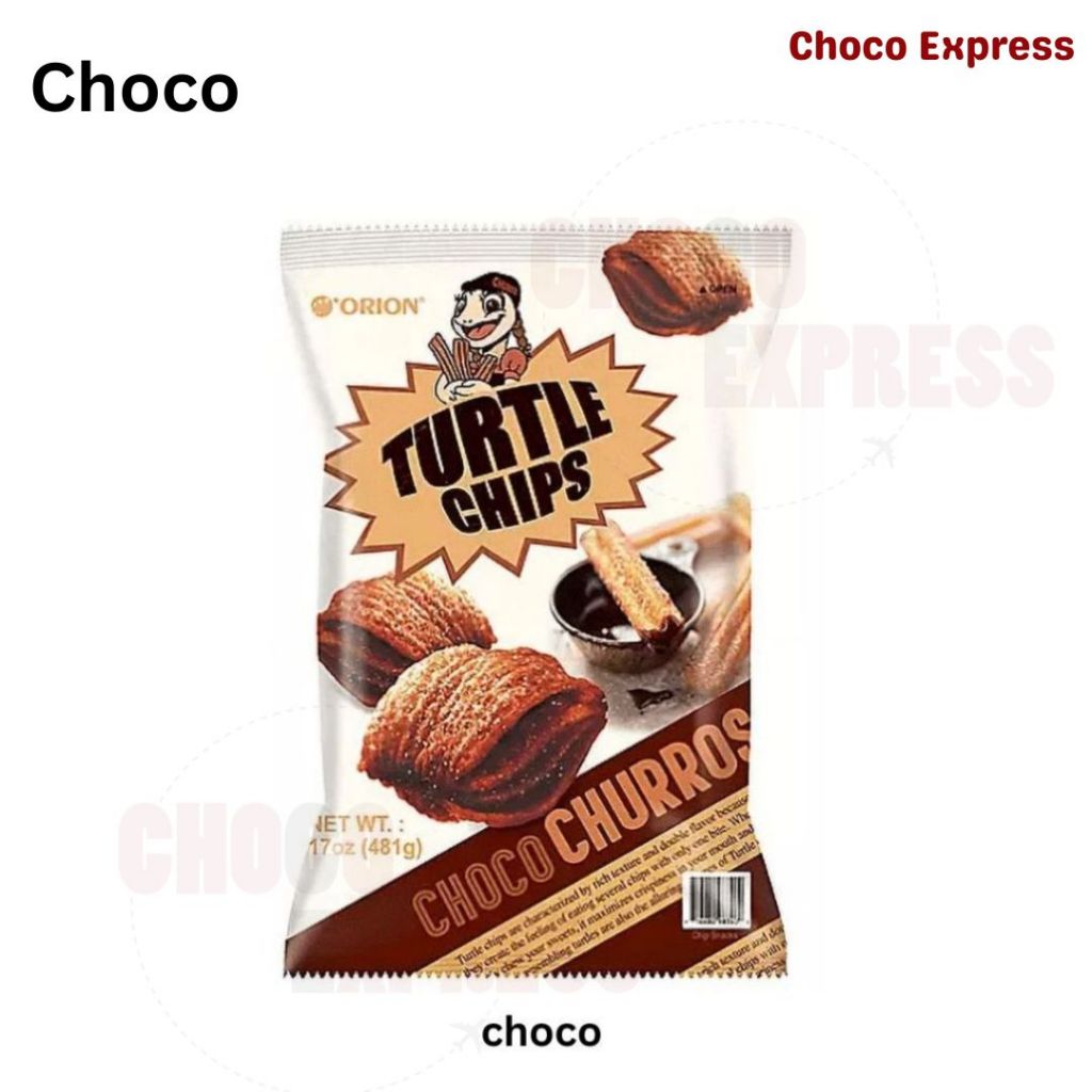 Orion Turtle Chips 80g| Choco, Cheese Flavors/ Product of Korea