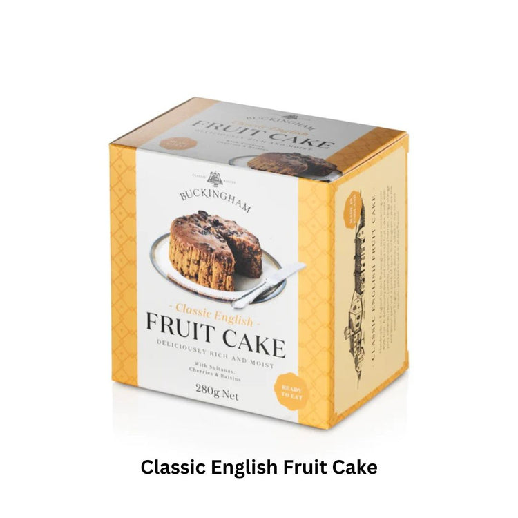 Buckingham Fruit Cake | Classic English Spicy Rum| Christmas Gift Box| 280g per Box/ Product of UK