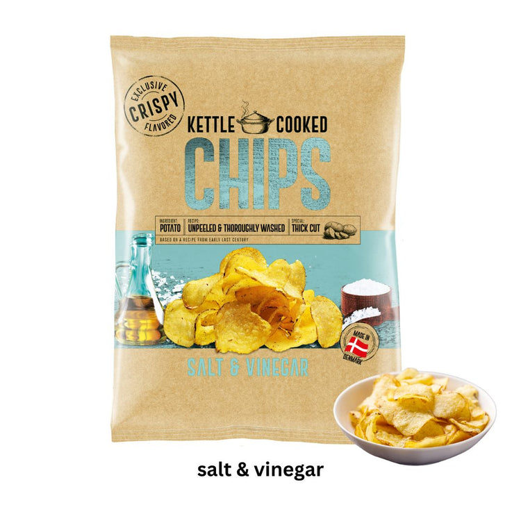 Kettle Cooked Chips Potato Chips Assorted Flavor/ Product of Denmark