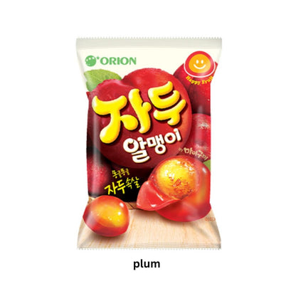 Orion Fruit Jelly Gummy 67g | 4 Series | Grape, Plum, Lychee, Kiwi / Product of Korea