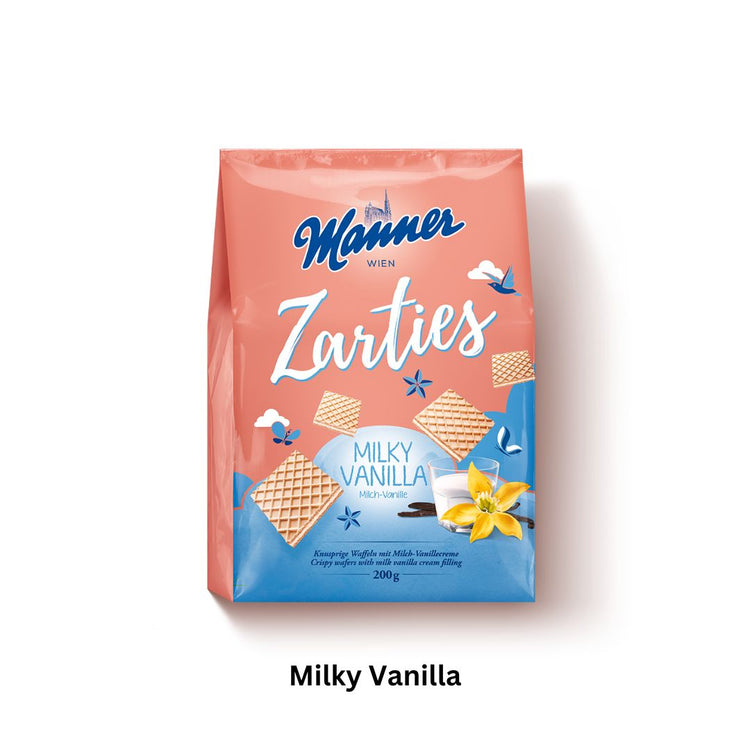 Manner Zarties Milky Vanilla Wafer 200G