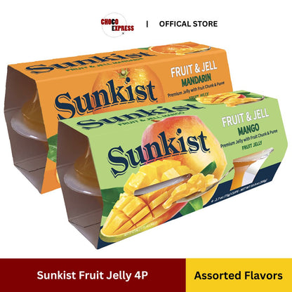 Sunkist Fruit Jelly 4p 300g/ Product of Korea