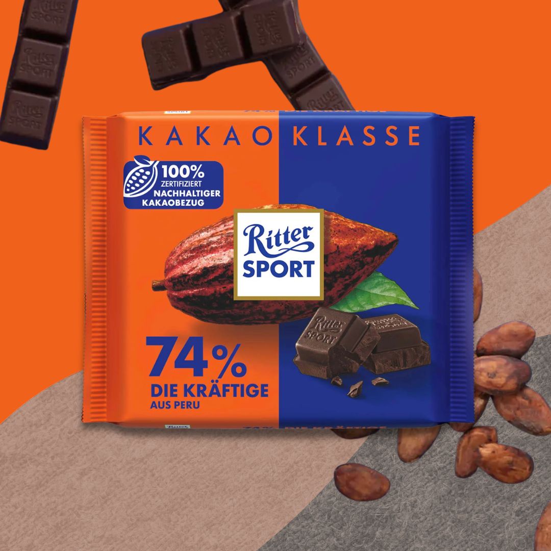 Ritter Sport Chocolate 100g: 74% Peru