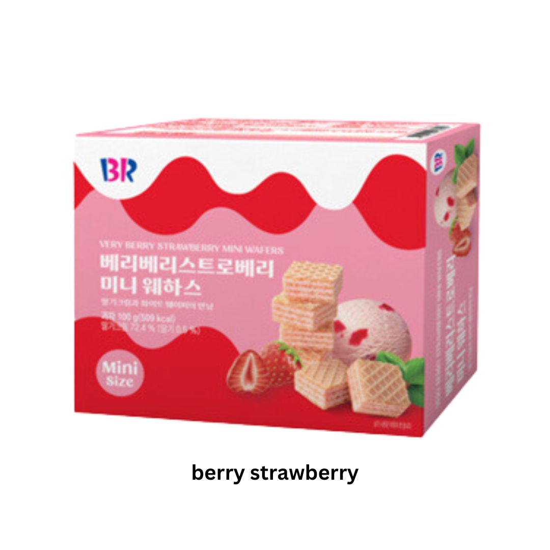 Baskin Robbins Mini Wafers 100g| 4 Flavors / Product of Korea