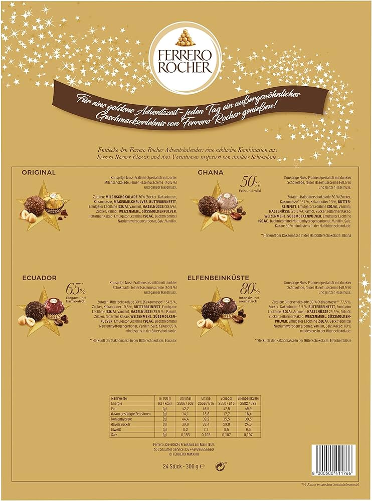 Ferrero Rocher Selection Advent Calendar 300g (Product of Europe)