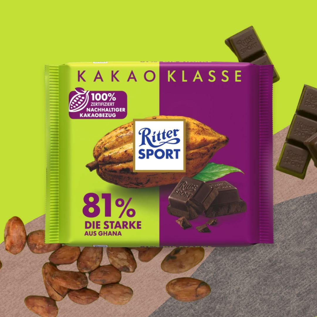 Ritter Sport Chocolate 100g: 81% Ghana