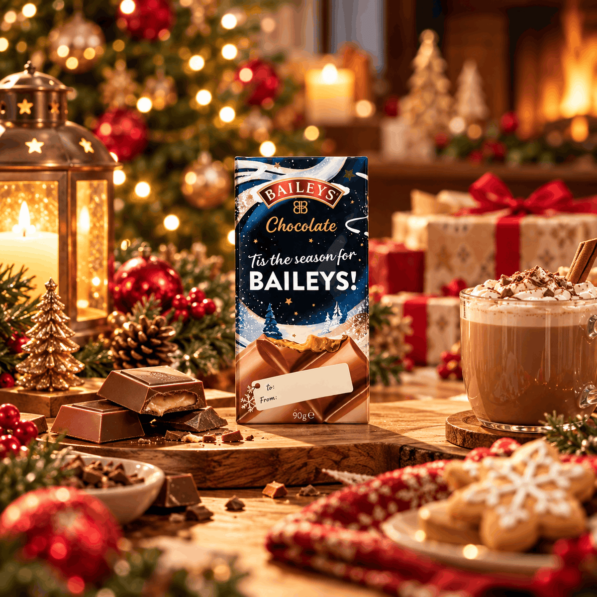 [Pre-Order] Baileys Original Christmas Chocolate Bar | Creamy Irish Cream Flavour | 90g
