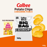 Calbee Potato Chips Sharing Pack | Consommé Punch | 160g