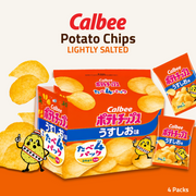 Calbee Potato Chips Sharing Pack | Lightly Salted | 4 Packs