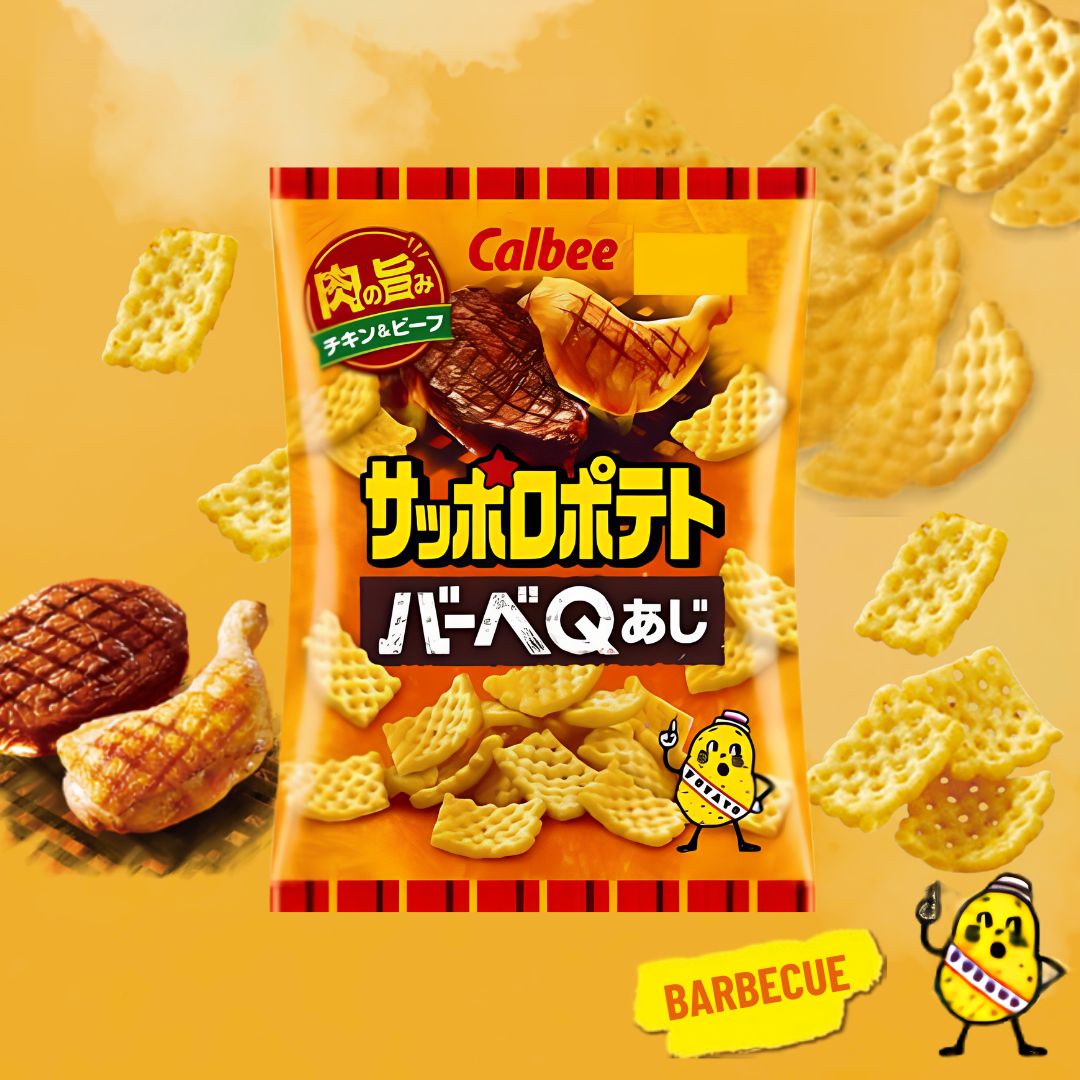 Calbee Sapporo Potato Snack Barbecue Flavor 72g