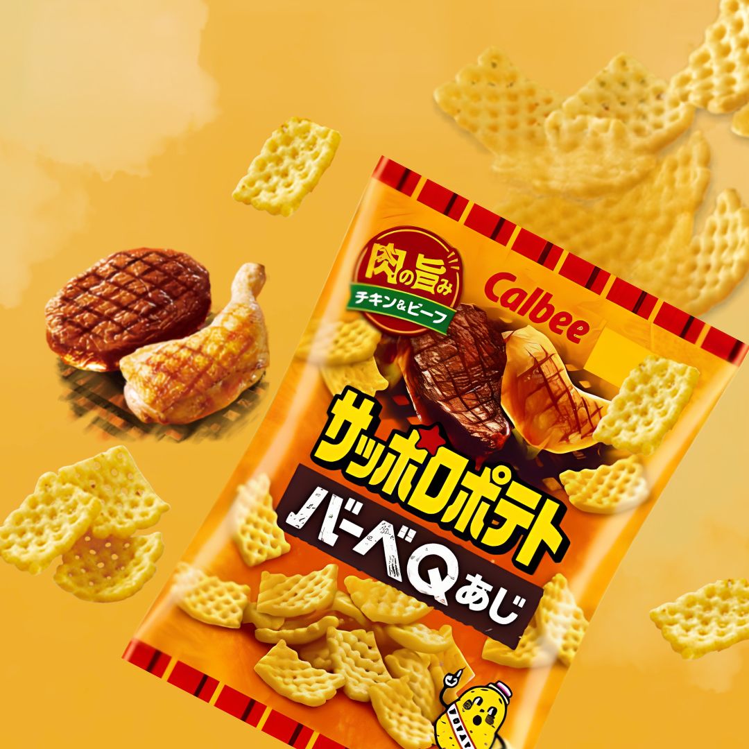 Calbee Sapporo Potato Snack Barbecue Flavor 72g