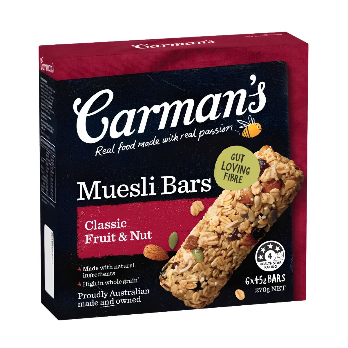 Carman's Muesli Bars Fruit & Nut 6p 270g