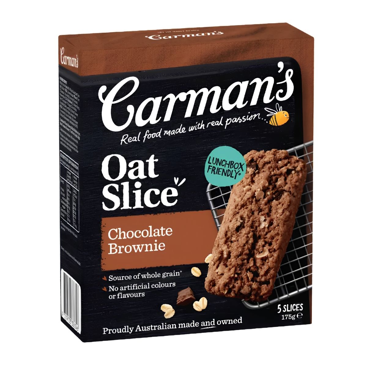 Carman's Oat Slice Chocolate Brownie 5p 175g