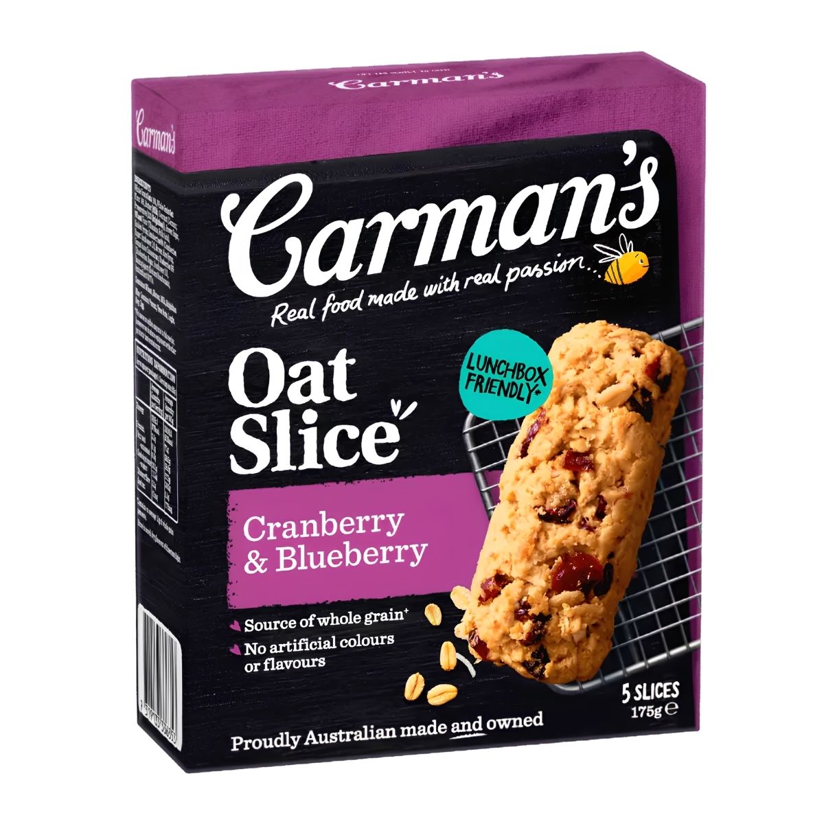 Carman's Oat Slice Cranberry & Blueberry 5p 175g