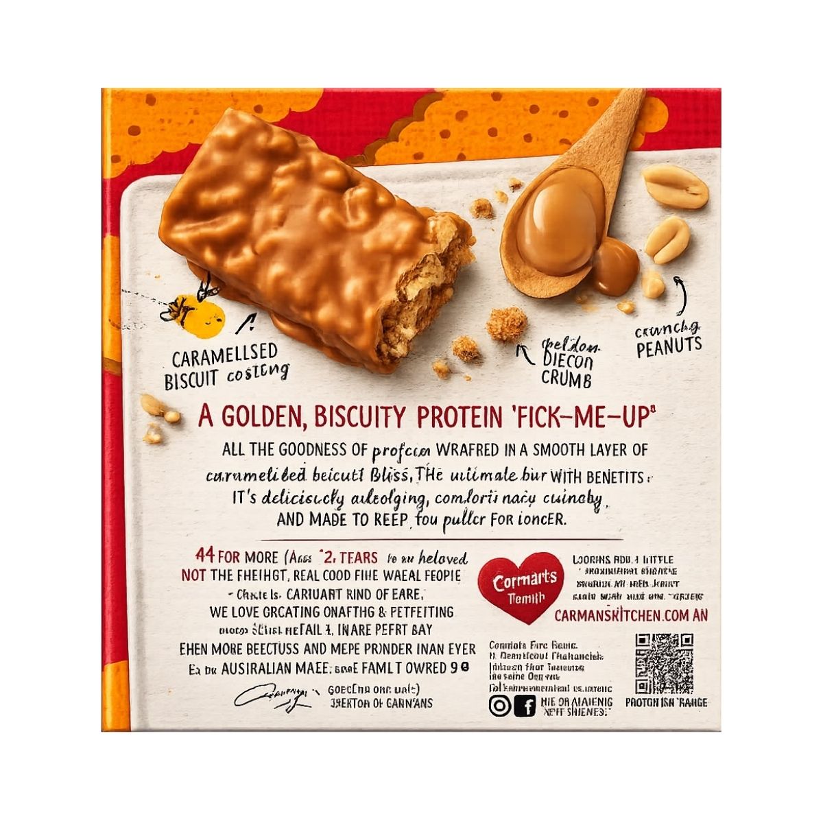 Carman's Protein Bars Caramelised Biscuit 5p 200g