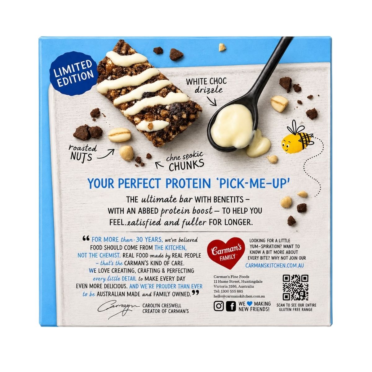 Carman's Protein Bars Cookies & Cream 5p 200g