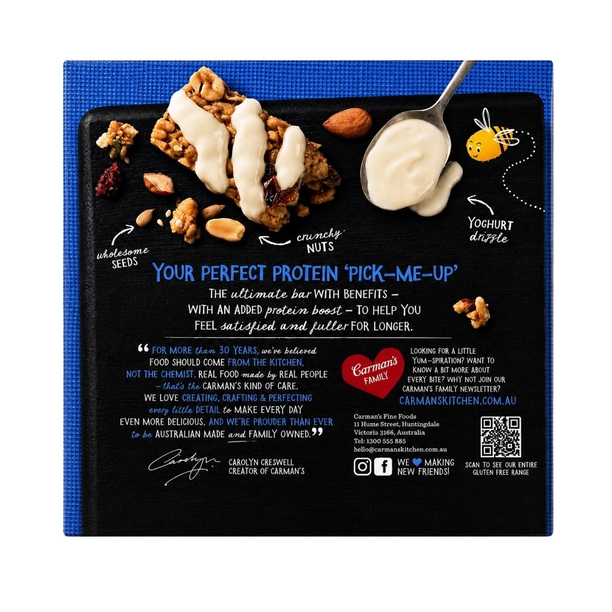 Carman's Protein Bars Greek Yoghurt & Berry 5p 200g