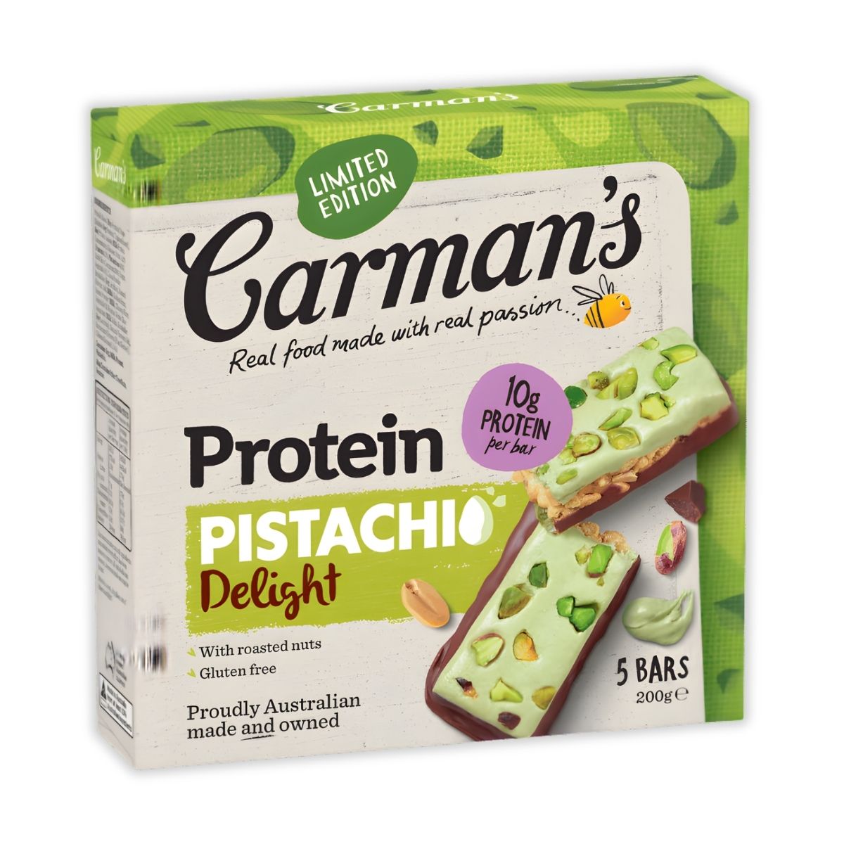 Carman's Protein Bars Pistachio Delight 5p 200g
