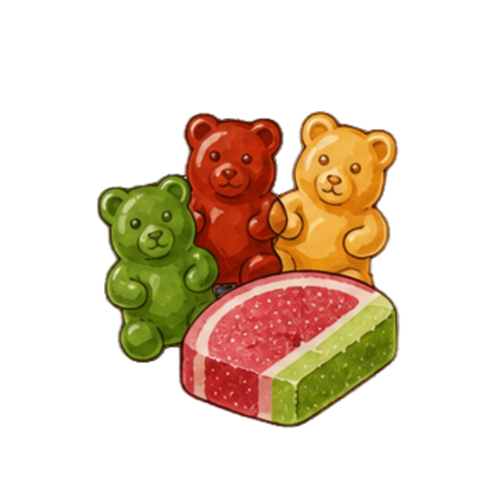 Sweets, Gummies & Jelly