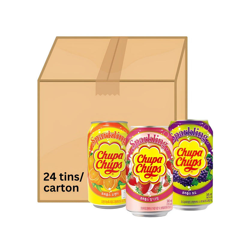 (Carton) Chupa Chups Sparkling Drink 345ml Bundle Deals/ Made in Korea
