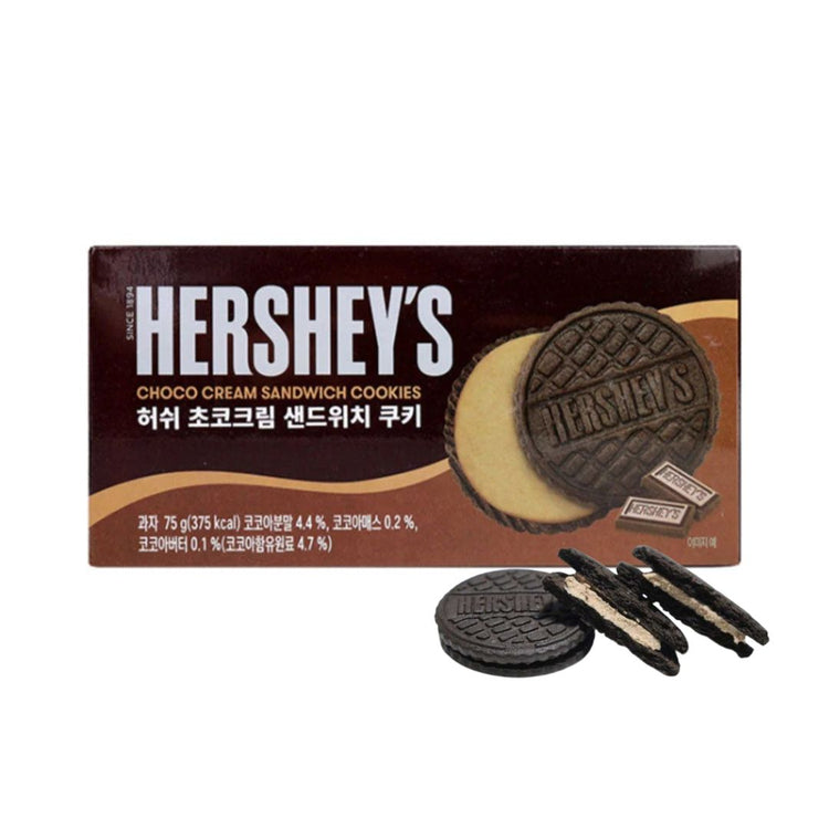 Hershey Chocolate Cream Sandwich Cookies 75g/ Product of Korea