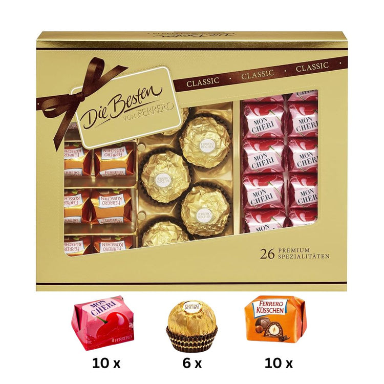 Ferrero Rocher Die Besten Chocolate Box T26 269g (Product of Europe)