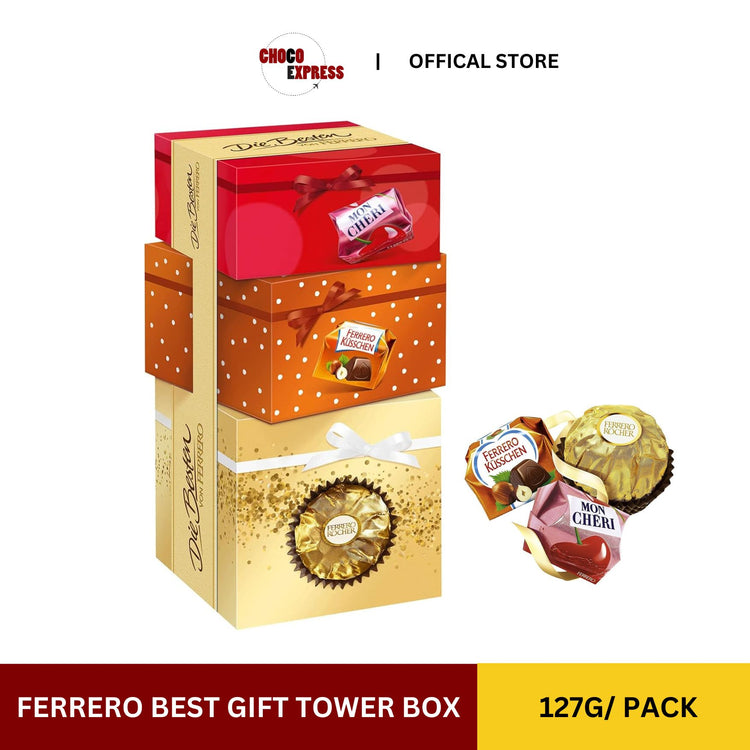 [Super Promo] Ferrero Best Gift Tower Box 127g (Europe)