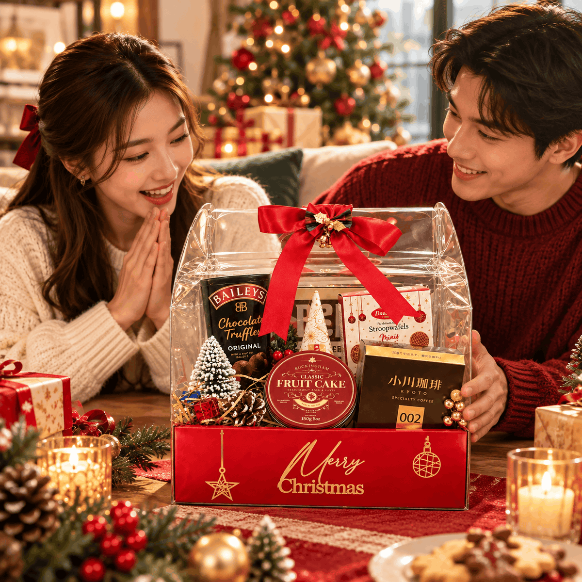 [Pre-Order] Choco Express Merry Moments Gift Hamper | Christmas Tea, Coffee, Chocolates & Festive Treats