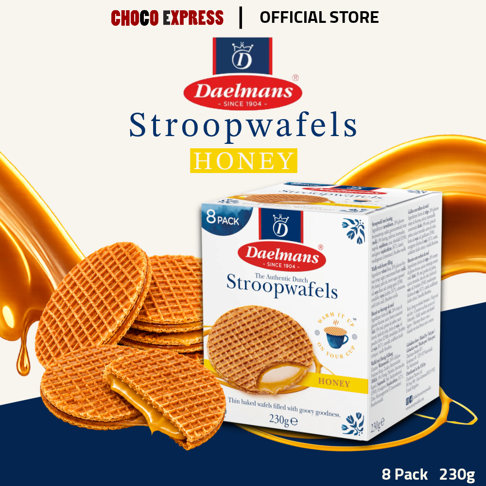 Daelmans Stroopwafels | Authentic Dutch Waffles with Caramel, Chocolate & Honey Fillings