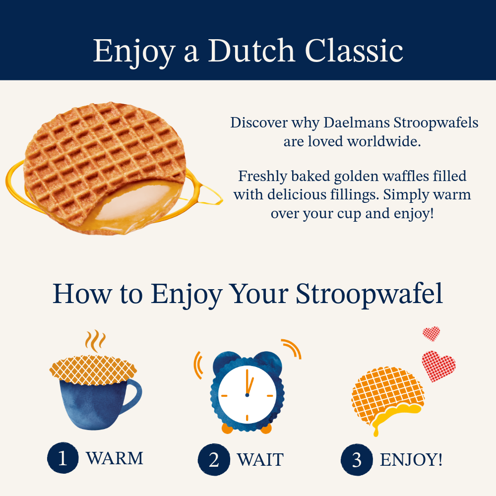 Daelmans Stroopwafels | Authentic Dutch Waffles with Caramel, Chocolate & Honey Fillings