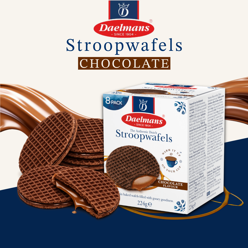 Daelmans Stroopwafels | Authentic Dutch Waffles with Caramel, Chocolate & Honey Fillings