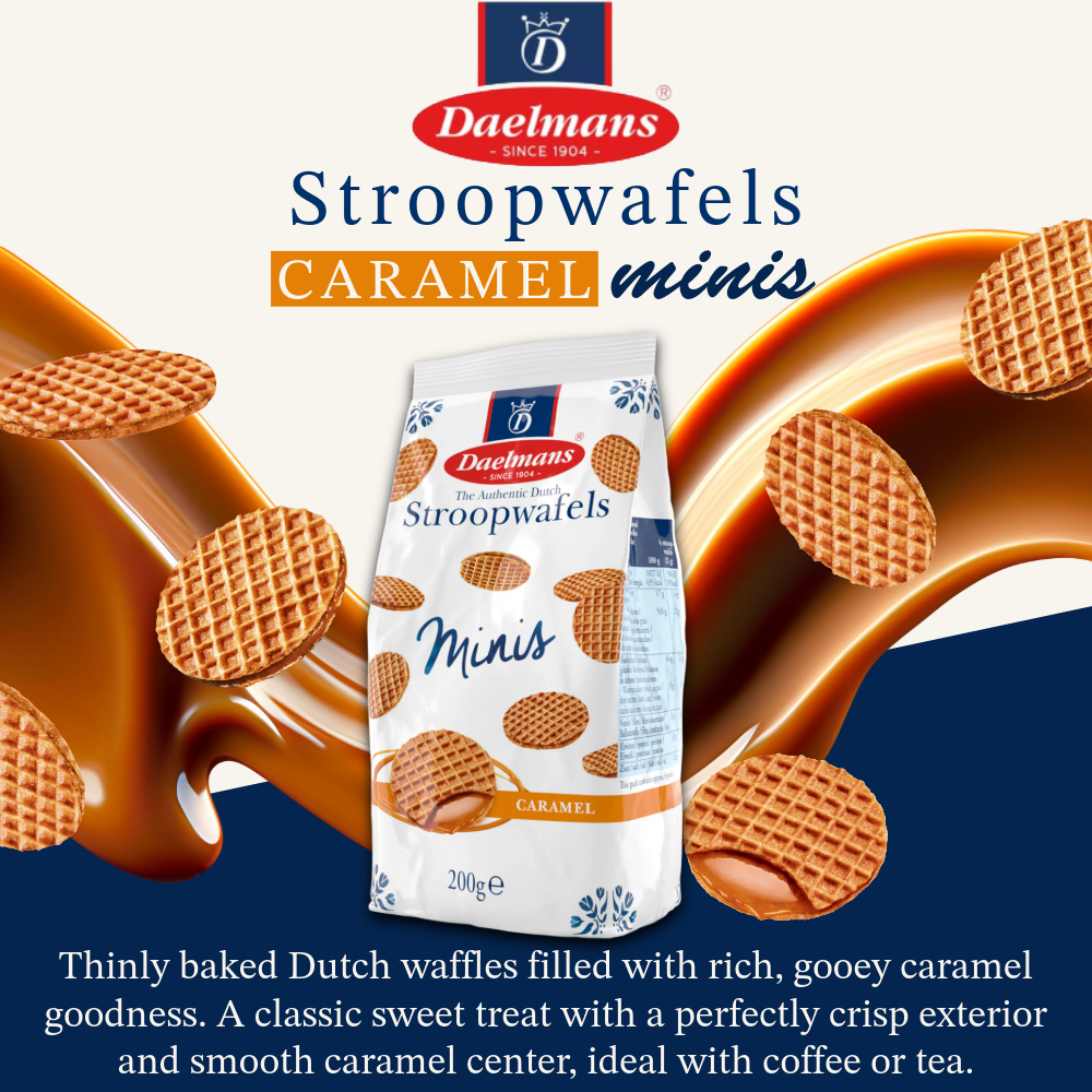 Daelmans Stroopwafels | Authentic Dutch Waffles with Caramel, Chocolate & Honey Fillings