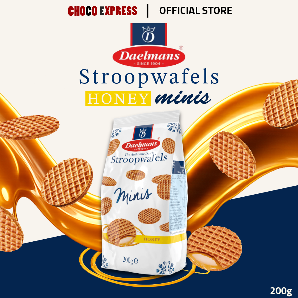 Daelmans Stroopwafels | Authentic Dutch Waffles with Caramel, Chocolate & Honey Fillings