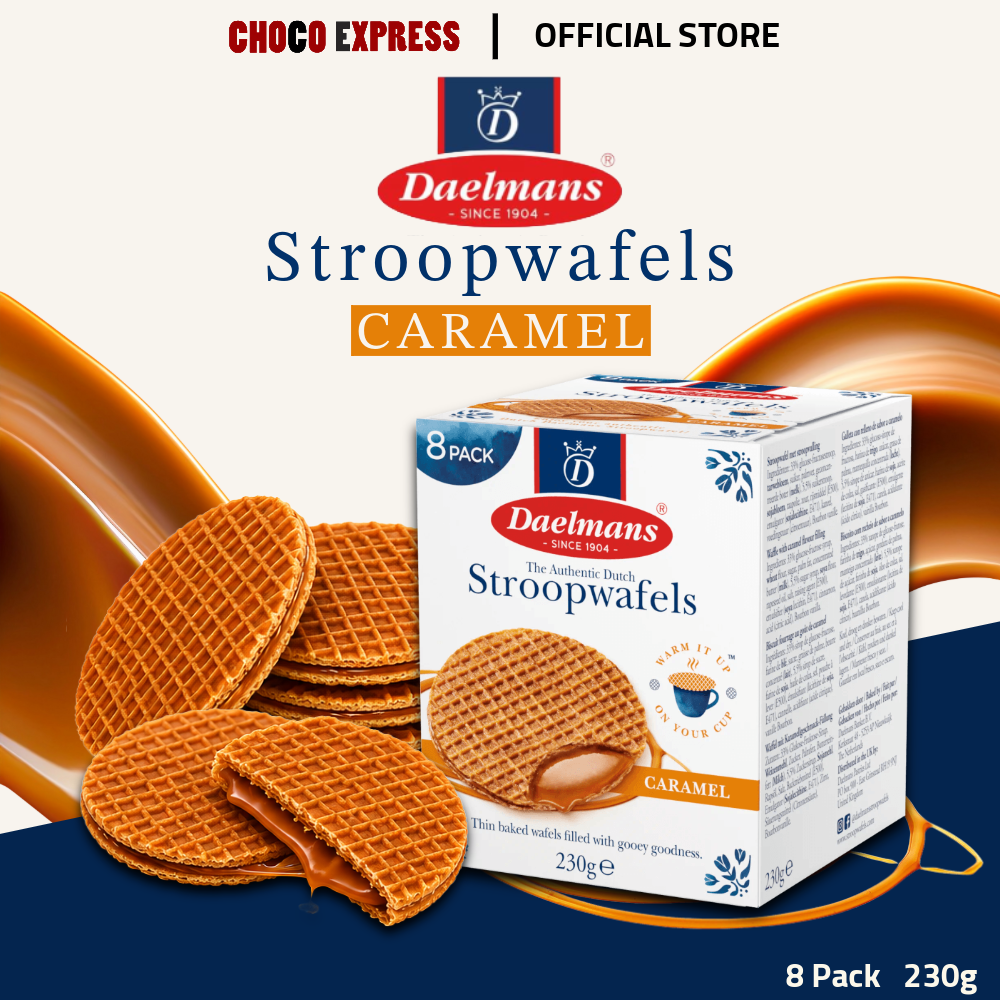 Daelmans Stroopwafels | Authentic Dutch Waffles with Caramel, Chocolate & Honey Fillings