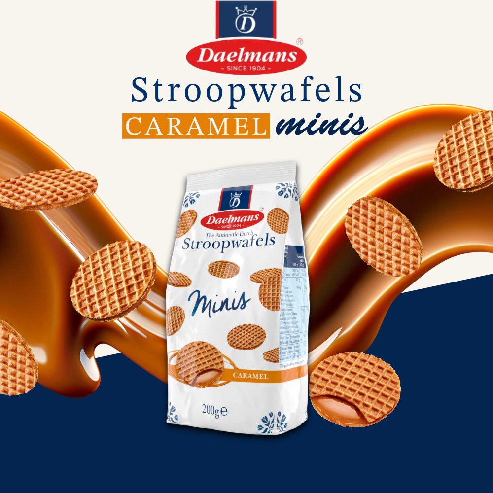 Daelmans Stroopwafels | Authentic Dutch Waffles with Caramel, Chocolate & Honey Fillings
