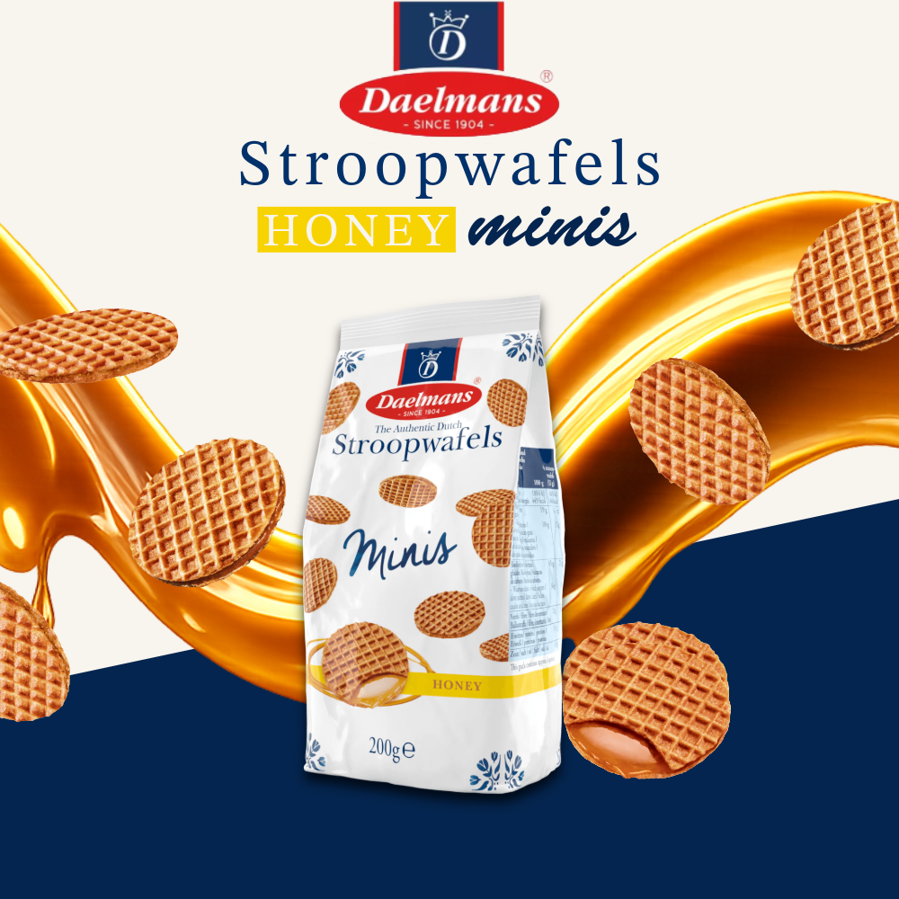 Daelmans Stroopwafels | Authentic Dutch Waffles with Caramel, Chocolate & Honey Fillings