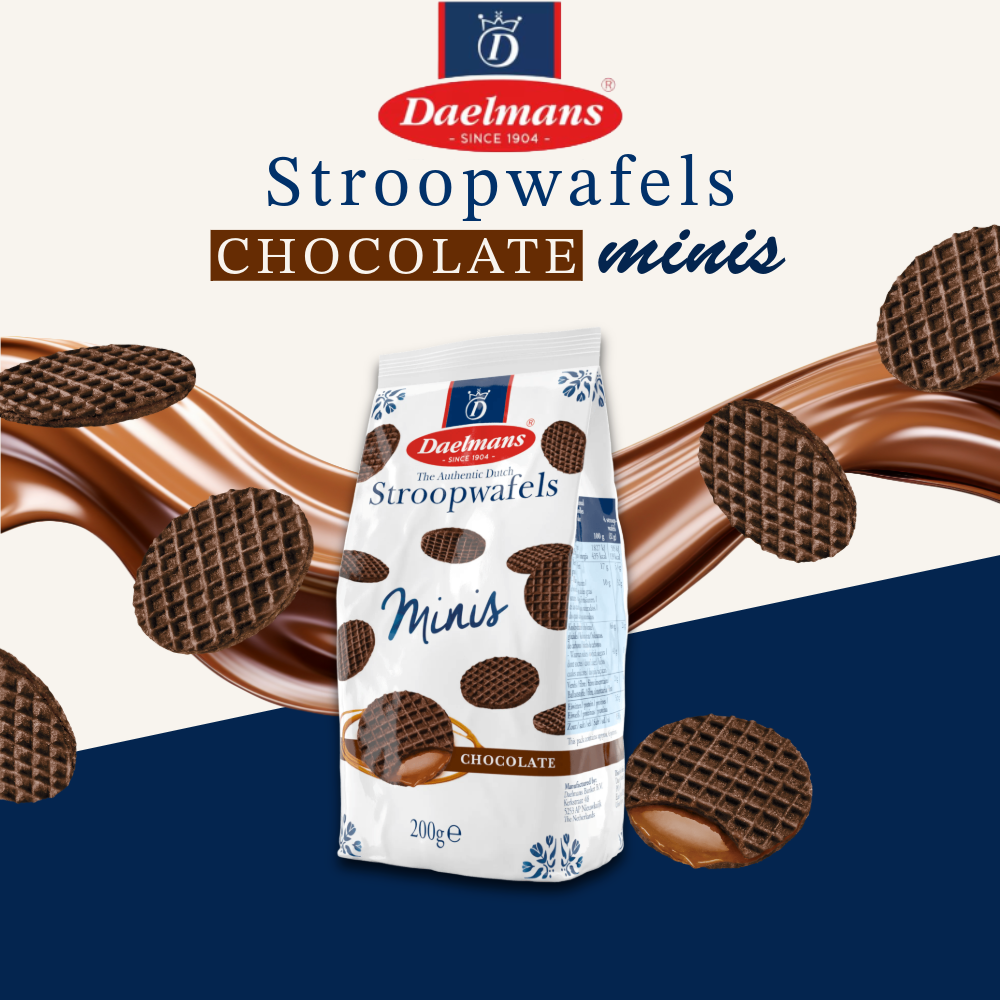 Daelmans Stroopwafels | Authentic Dutch Waffles with Caramel, Chocolate & Honey Fillings