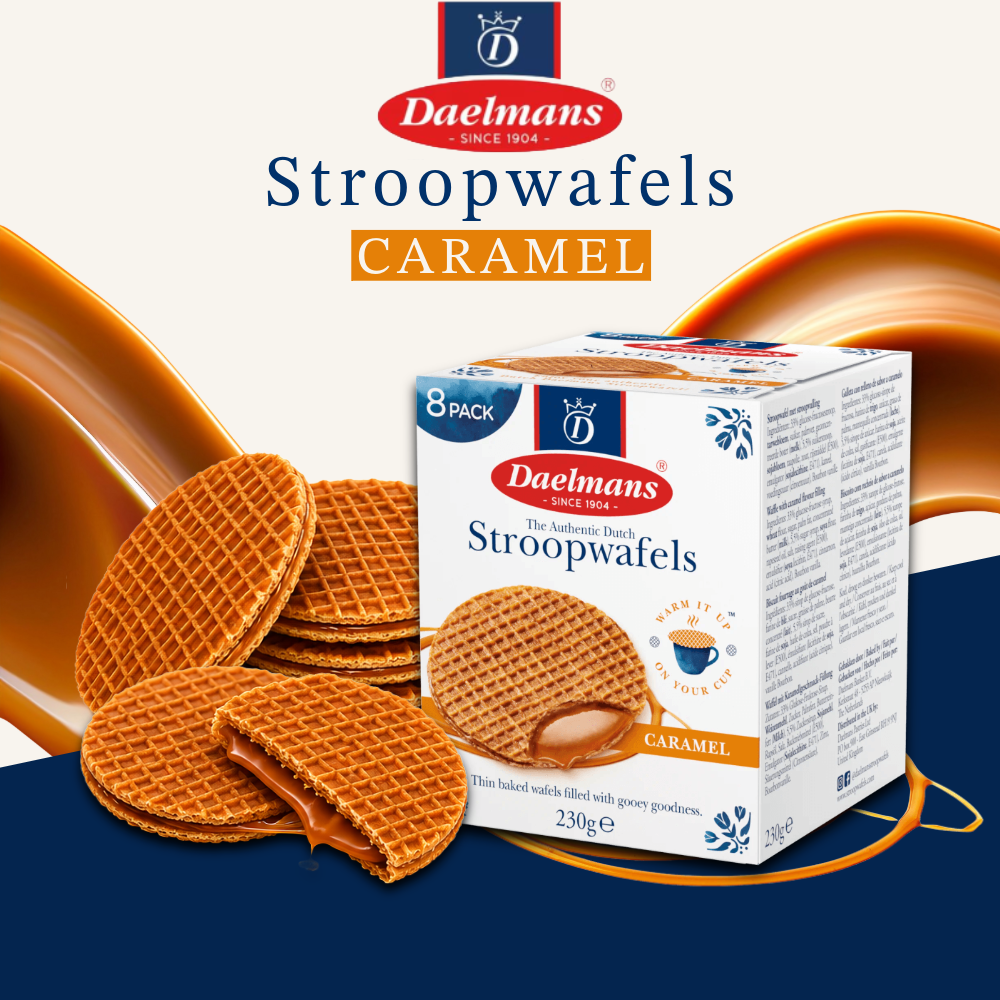 Daelmans Stroopwafels | Authentic Dutch Waffles with Caramel, Chocolate & Honey Fillings