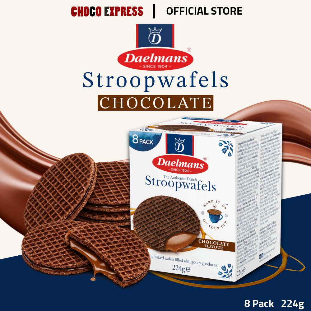 Daelmans Stroopwafels | Authentic Dutch Waffles with Caramel, Chocolate & Honey Fillings