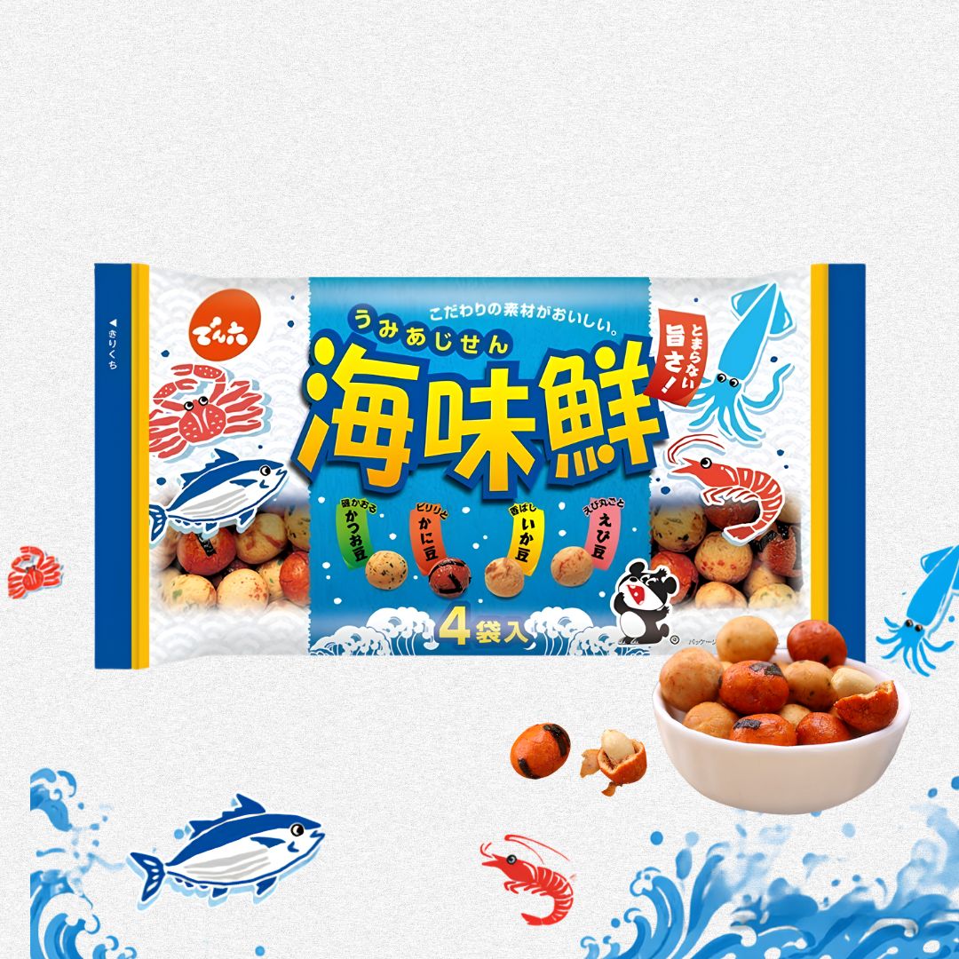 Denroku Bean Snack Pack Seafood Flavor